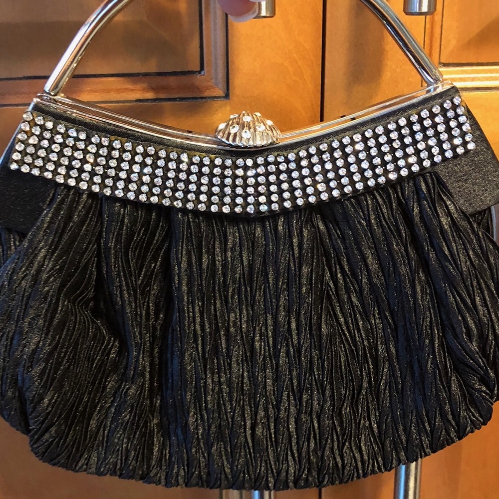 Scarleton Formal Black Clutch